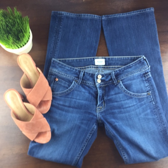 HUDSON Double Buttoned Boot Cut Jeans Size 28 - Picture 2 of 8